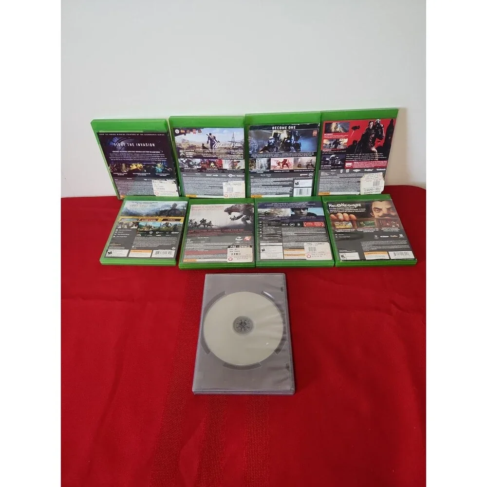 Xbox One Game Lot 9 Titles Wolfenstein Witcher 3 Fallout 4 Titanfall 2 Stardew